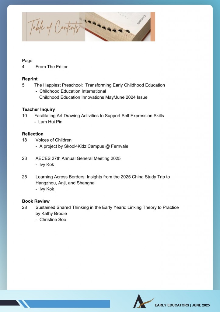 EE June 2025 - Table of Contents